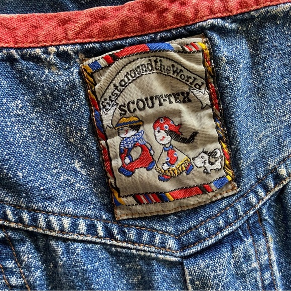 Vintage 80s/90s Toddler Acid Wash Overalls Romper Size 24 months - Picture 6 of 9